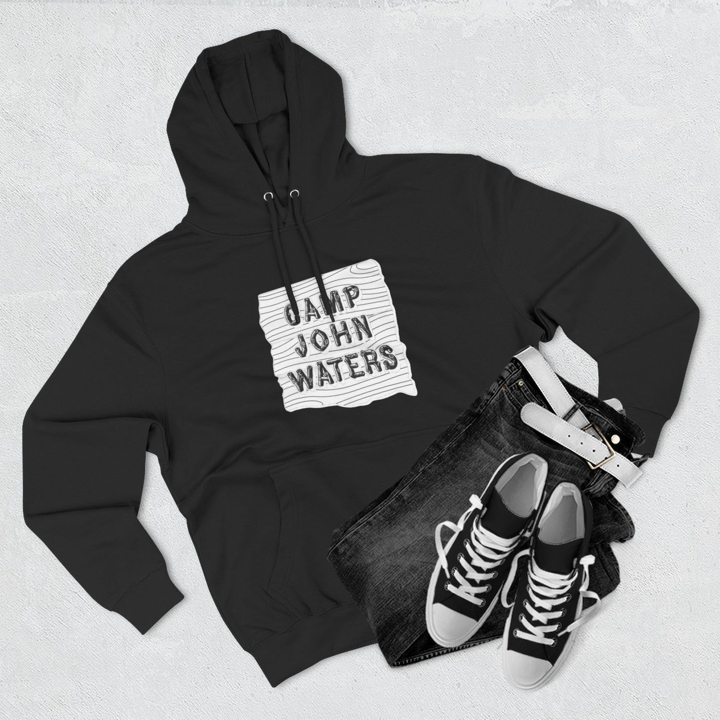 Camp John Waters White Logo Hoodie